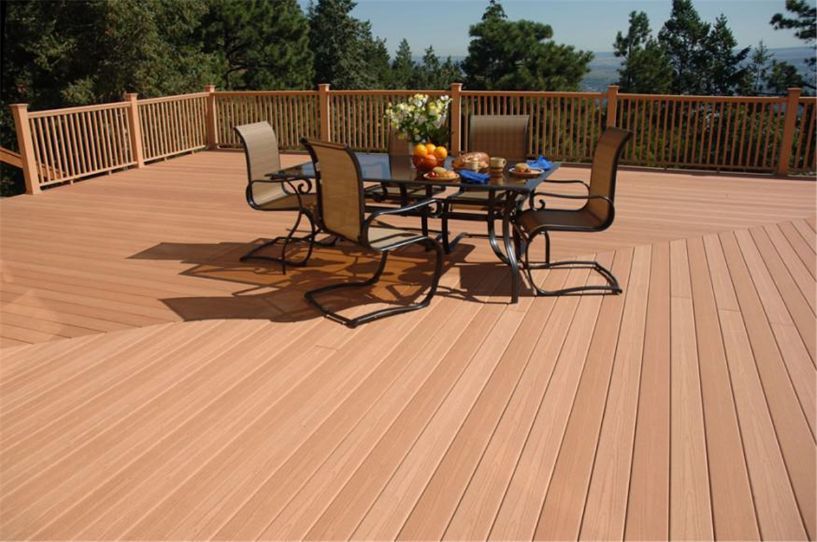 Wood Plastic Composite WPC Decking Fence for Outdoor Flooring