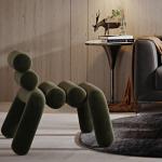 50*62cm Living Room Bedroom Back Fabric Leisure Chair Minimalist