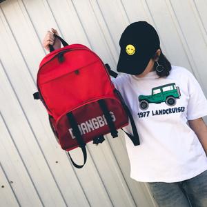 China Summer south Korean version of the new canvas backpack female bag schoolbag college wind large capacity travel bag wholesale