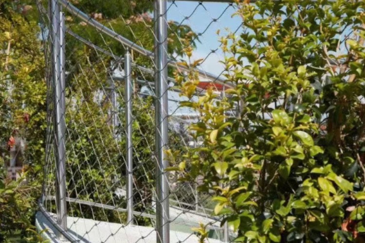 Corrosion Resistant Rope Netting Fence 304 316 SS Wire Mesh