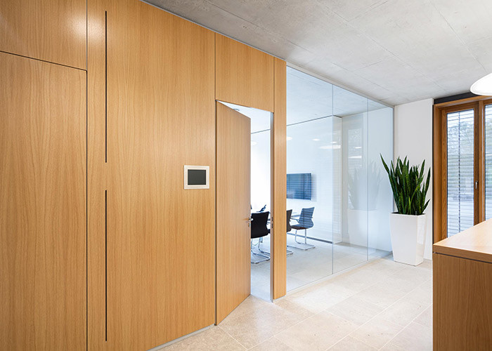 Ultimate Space Division Solution Solid Partition Walls Acoustic 40db 108mm Aluminum Frame 18+18mm Solid Panel