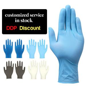 China 100% Nitrile Exam Disposable Medical Gloves Latex Free 3mil EN455 wholesale