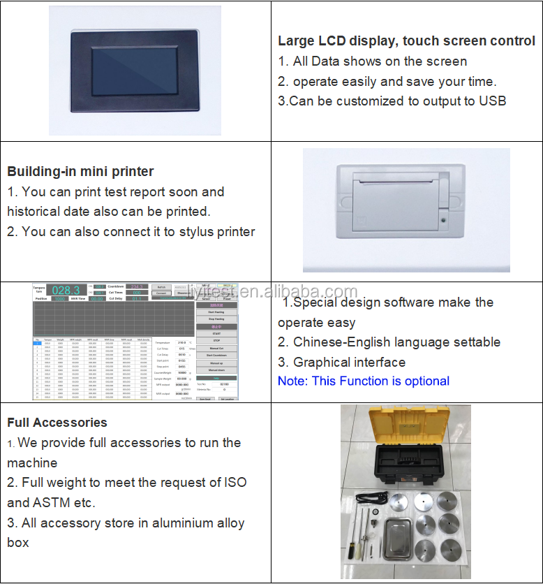 LIYI Plastic Rubber Melt Flow Index Meter, MFI, Melt Flow Index Testing Equipment, Melt Flow Index Tester