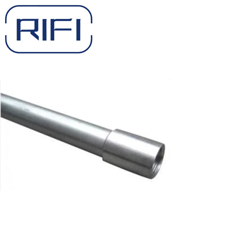 UL Certified Zinc Plated Silver Threaded IMC Conduit Pipe For Electrical Conduit Systems