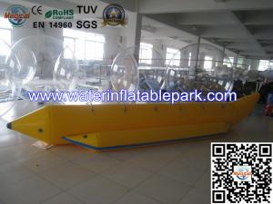 China Fire resistance Yellow Banana Fishing Boats For Commercial Rental wholesale