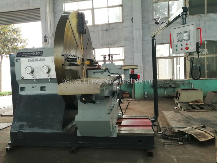 Standard Large Floor Type Lathe For Machining 2500mm Shipyard Propeller