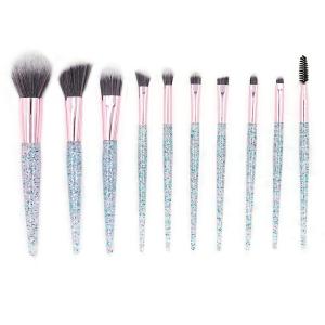 China 10piece Powder Glitter Facial Makeup Brushes wholesale