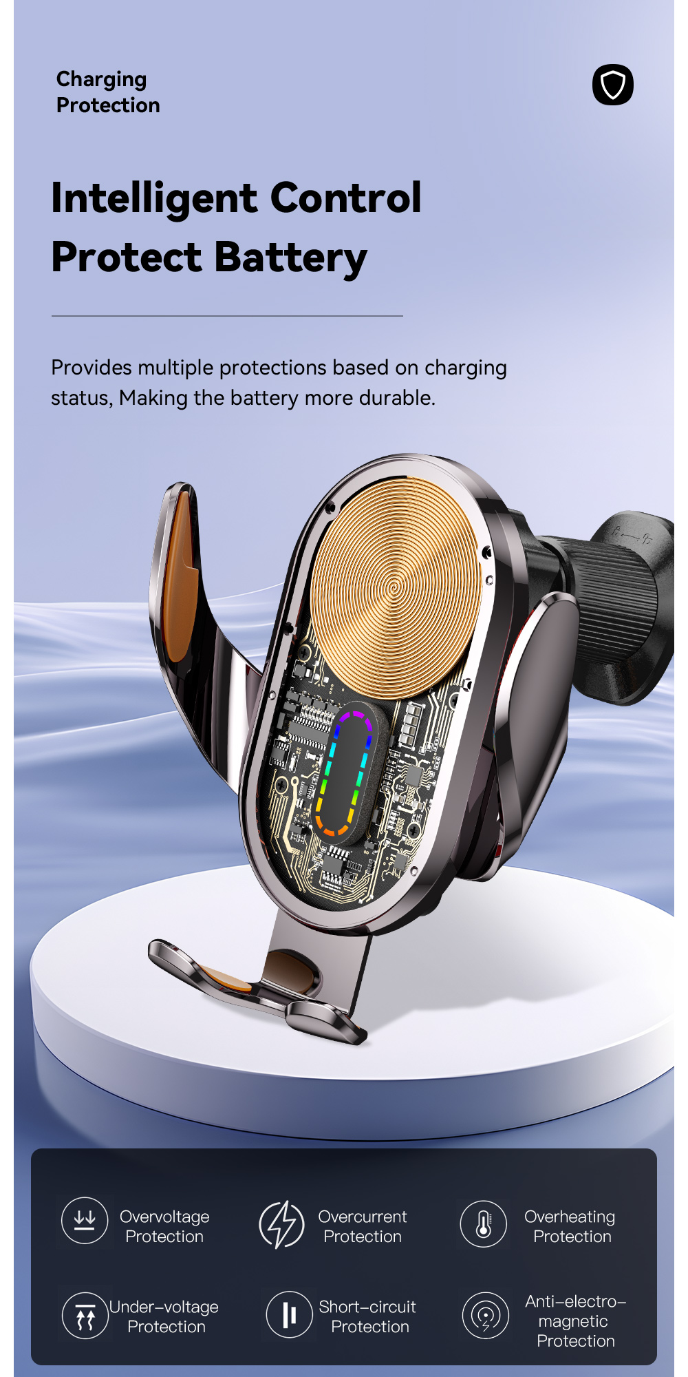 ESSAGER A5 Series Hook+Suction Cup Best Cell Phone Holder for Car Mount