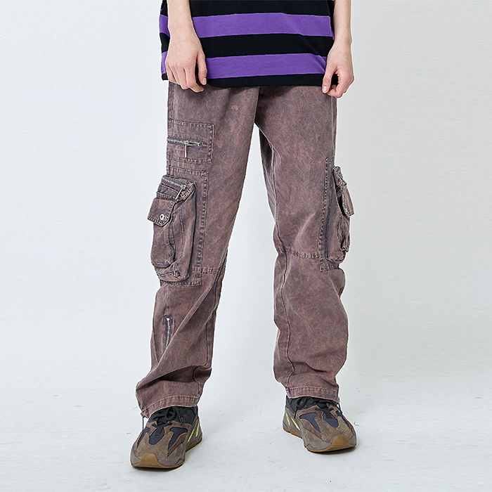 Fashion Mens Cargo Sweatpants Polyester / Cotton Material OEM Service