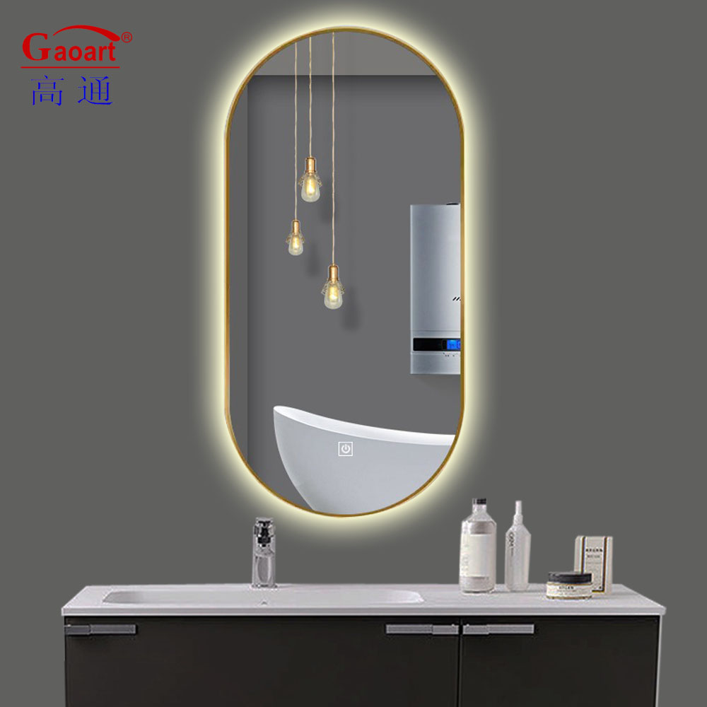 Modern Design Glass Mirror Backlit Bathroom Smart LED Touch Screen Makeup Mirror