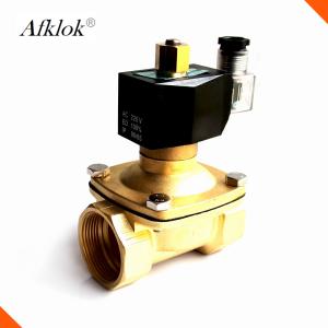 China Brass 2/2 way 3/4 inch hydraulic normally closed water solenoid valve 12v wholesale