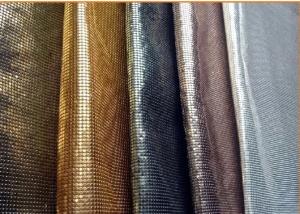 China Flexible Metal Bead Curtain Room Divider , Metal Sequin Fabric For Decoration wholesale