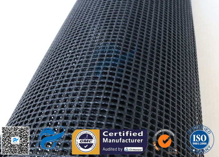 PTFE Coated Fiberglass Mesh Fabric Black 4X4MM 580G Textile Dryer Conveyor Belt