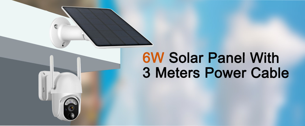 7800mAh Battery Solar CCTV Camera 3MP WiFi Wireless Outdoor Solar Spotlight Camera