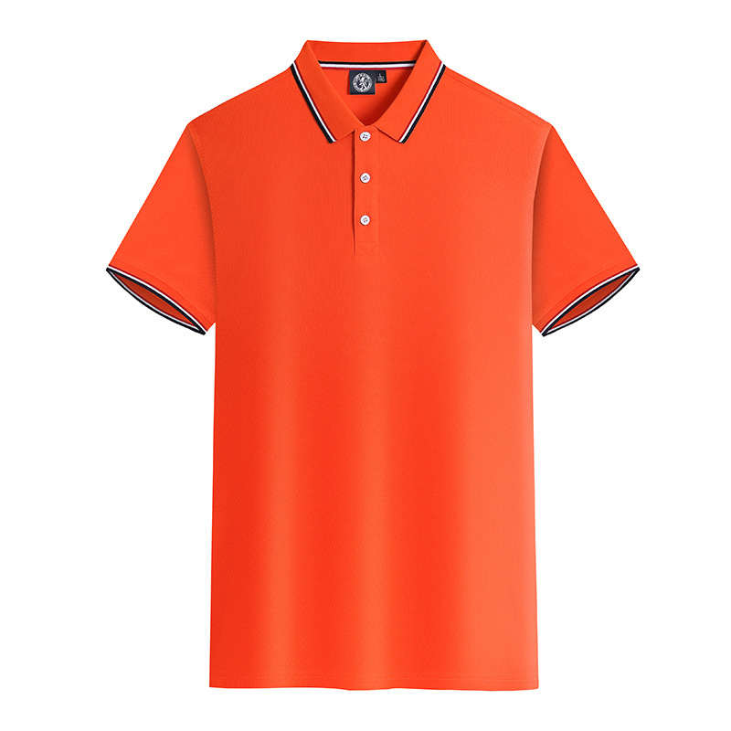 Silk Screen Printing Custom Logo Solid Color Plain Blank Prime CVC Cotton Polo Shirts