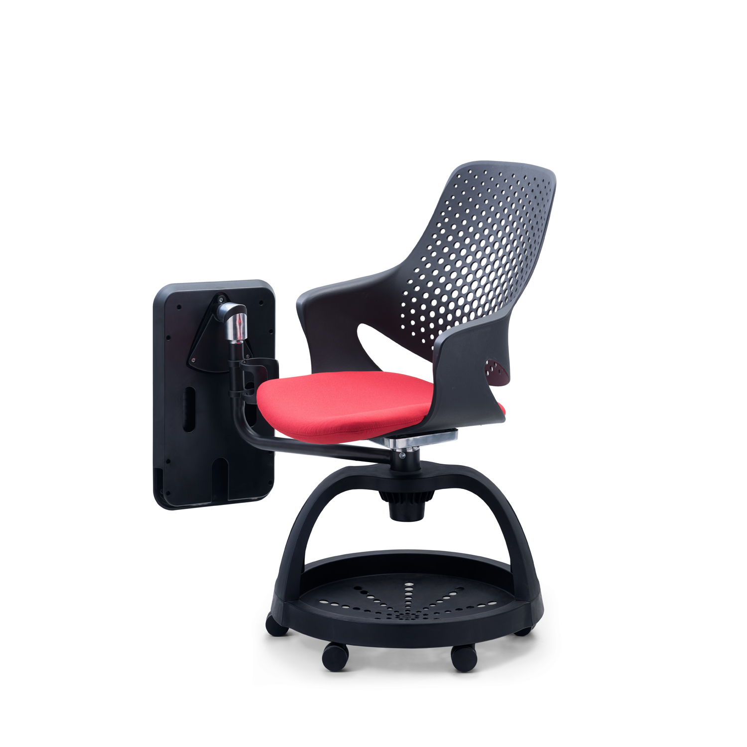 ODM Design Modern Plastic Student Chair with Adjustable Height and Writing Pad Storage
