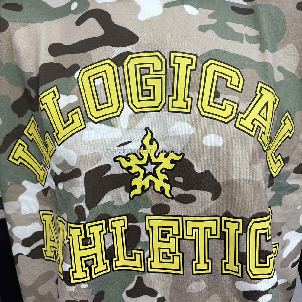 Men's All Over Print T Shirts With Heavyweight Cotton and Custom Silk Screen Printing