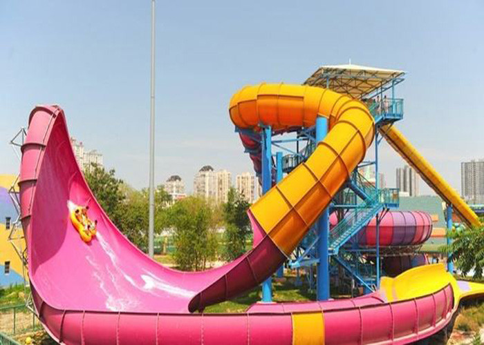 Giant Water Park Slide , Youth / Adults Fiberglass Super Bowl Water Slide
