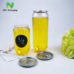 Portable 11.15oz Plastic Beverage Cans Packaging Logo Printing