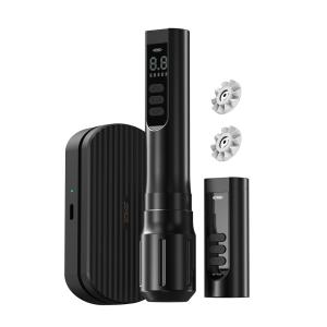China Pedal Control Wireless Rotary Tattoo Machine Dual Battery Tattoo Wireless Pen wholesale