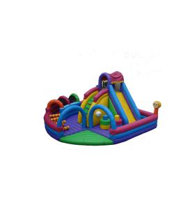 China Children Fun Park Inflatable Giraffe Animals Slide For Rentals wholesale