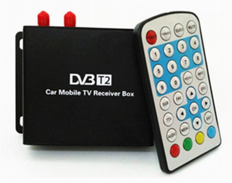 Ouchuangbo Car DVB-T2 TV Receiver Dual Tuner For Car DVD High Speed Mpeg4 Car Digital TV Box Tuner Auto Mobile