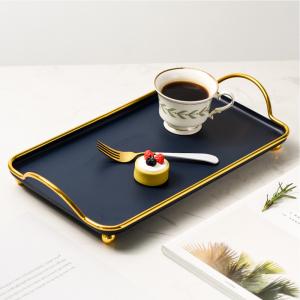 China Black Rustproof 7mm Thickness Metal Jewelry Tray wholesale