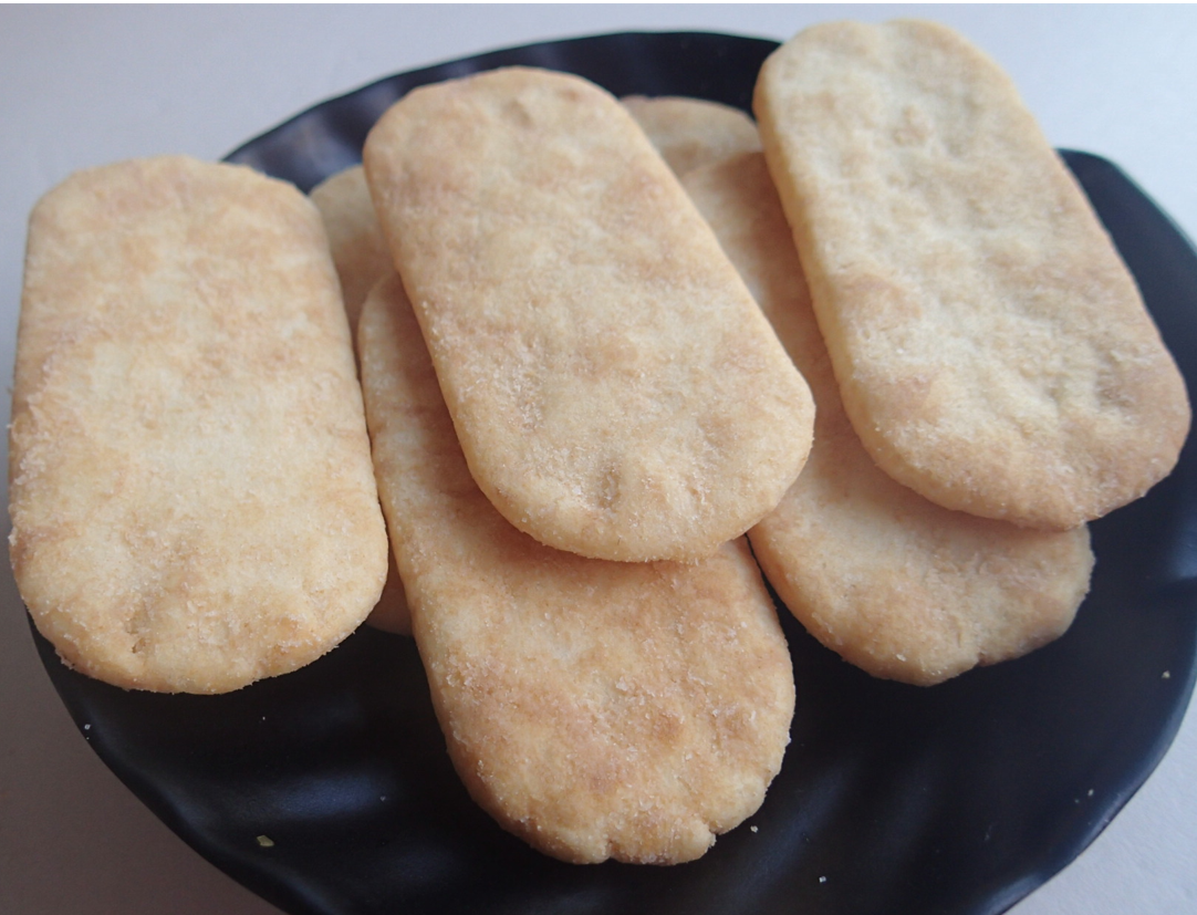 Sweet Salty Senbei Rice Crackers Elliptic Japanese Sesame Crackers