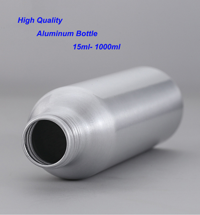 Customized Label Empty 100ml 200ml 300ml 500ml 1000ml Aluminum Bottles Spray Fine Mist Lid for Lotion Shampoo Essential Oil