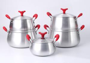 China Kitchen PTFE Free 22cm 3 Layer Aluminium Saucepan Sets wholesale