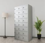 Knock Down 24 Doors Medicine Display Cabinet Electrostatic Coating