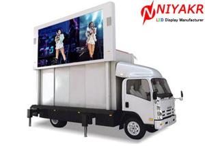 China Video Advertising 6mm Outdoor Mobile LED Screen IP65 27777 Pixels/㎡ wholesale