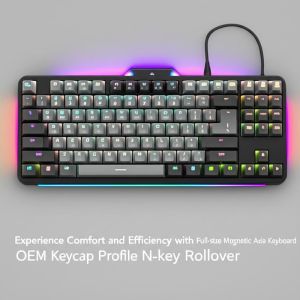 Full-size Magnetic Axis Keyboard with 1000Hz Polling Rate, 2.2 Pounds Weight,