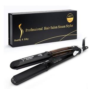 China Infrared Nano Titanium Flat Iron Automatic Steam Hair Straightener wholesale