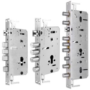 China Stainless Steel Door Electronic Keyless Lock Body For Home Smart Sliding Door Mortise wholesale