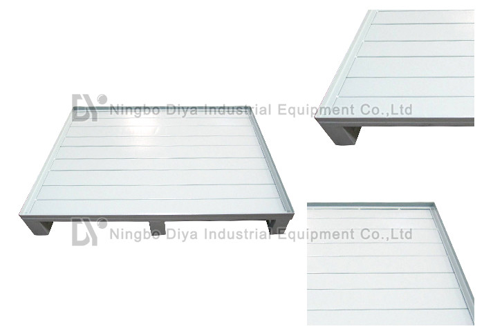 The Blue Metal Tray Stacking Rack System , Adjustable Metal Tire Rack Storage System