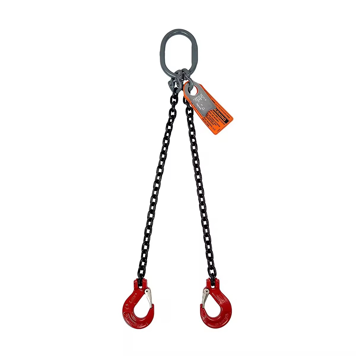 2t Load Limit Red Lifting Chains With Hooks G80 Alloy Steel 8mm Diameter Multi Leg