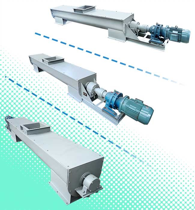Compact Design U Trough Screw Conveyor Small Section Size Realize Sealed Transportation