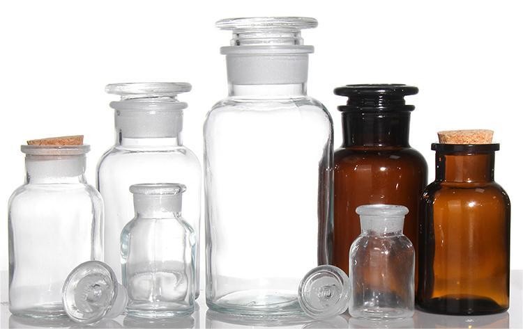 Brown Medical Medicine Glass Reagent Bottles 100ml 200ml ODM