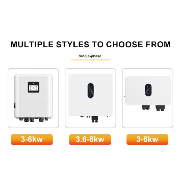 48V 3Kw 3.6kw 4.6kw 5kw 6Kw Hybrid Inverter Pure Sine Wave IP65 Single Phase Dual Output MPPT on Off Grid Hybrid Solar Inverter
