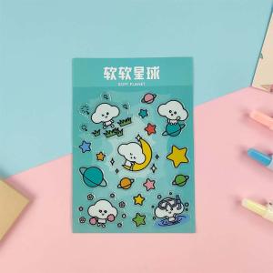 China Cute Puffy 3D Cartoon Stickers Promotional Gifts Sprinkle Gold wholesale