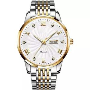 China 41.5mm Automatic Mechanical Watches For Men Stainless Steel Twotone IP Plating wholesale