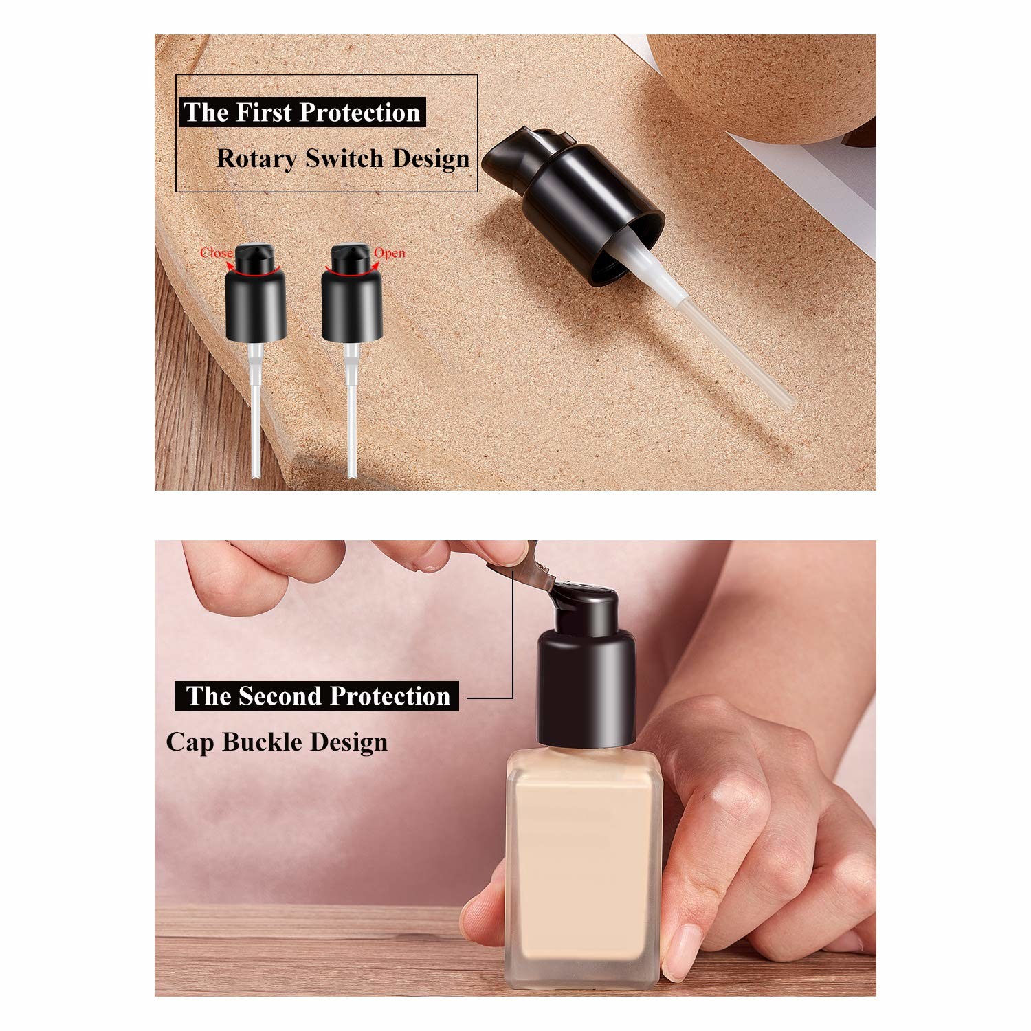 Lindeer 18/410 Treatment Cosmetic Cream Pump For Glass Bottle