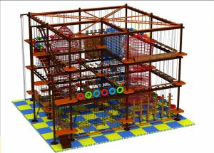 China Naughty Castle Climbing Wall Adult/Children Rope Course Outdoor/Indoor Playground wholesale