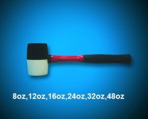 China black white rubber mallet with fiberglass handle wholesale