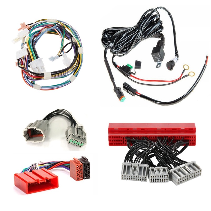 Eleteck DVD Player Automobile Wiring Harness 12AWG 20AWG 30AWG