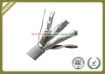 Cat6A FTP PVC 0.57mm Network Fiber Optic Ethernet Cable With CCA Conductor