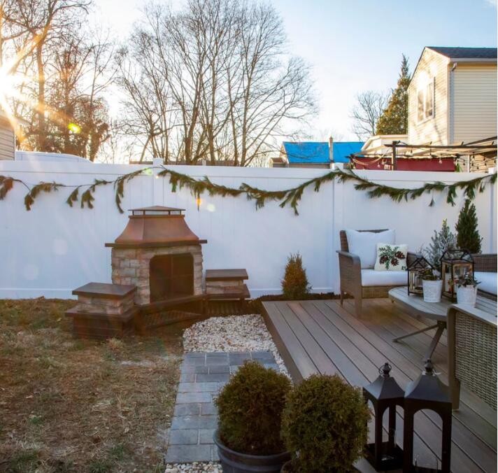 White Hot Sale Beautiful Solid Pvc Plastic Privacy Vinyl Fencing