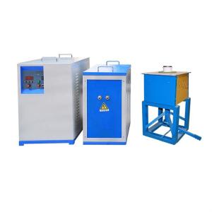 China 45kw Tilting Precious Metal Melting Furnace 500-2300 Degree Steel Induction Furnace wholesale