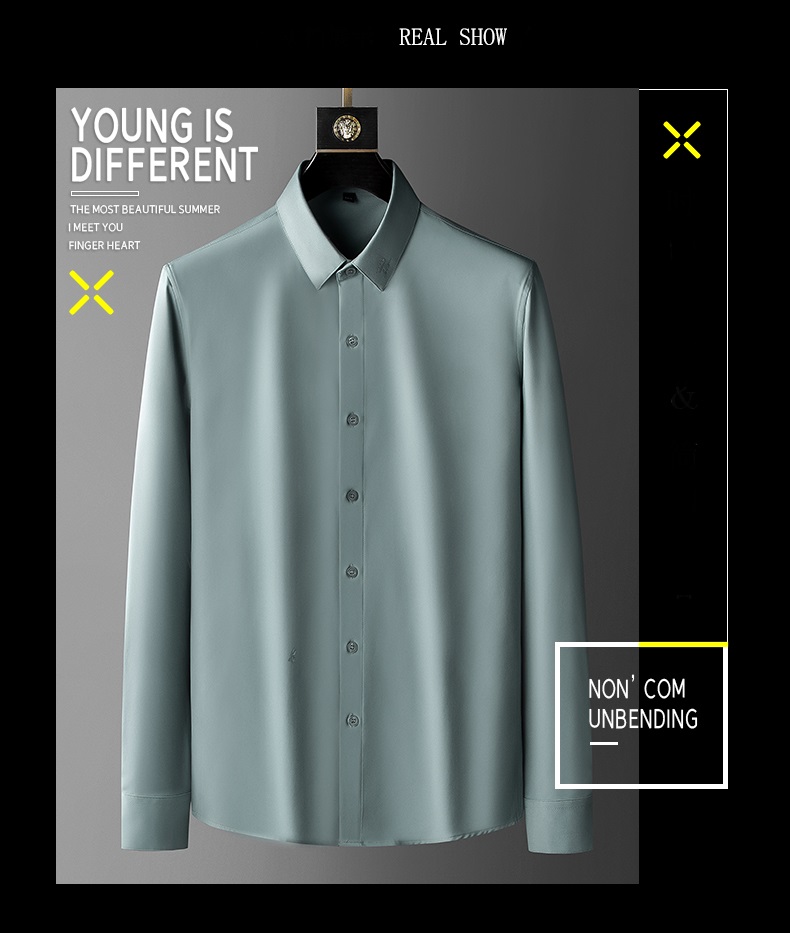Autumn Custom Tuxedo Men's Shirts 100% Cotton Long Sleeve Formal Shirts for Plus Size